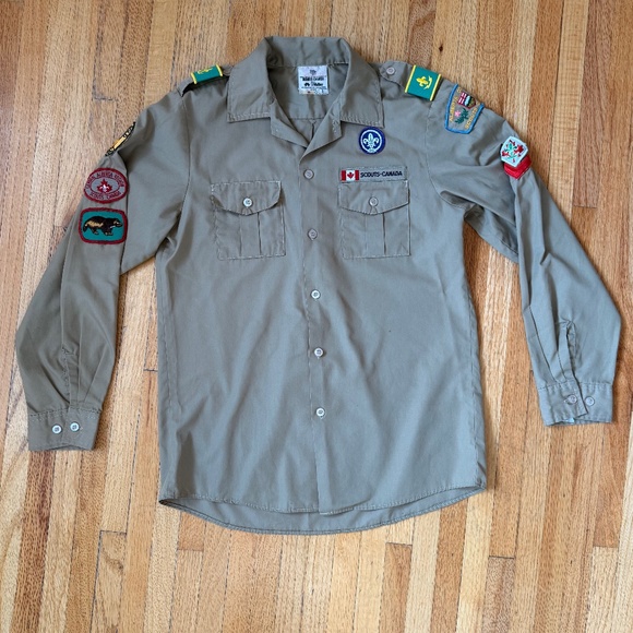 Vintage 90s Scouts Canada uniform shirt - Picture 1 of 8